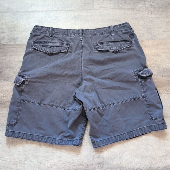 Timberland Shorts Mens Adult 38 Blue Cargo Pockets Outdoors Logo - Picture 5 of 7